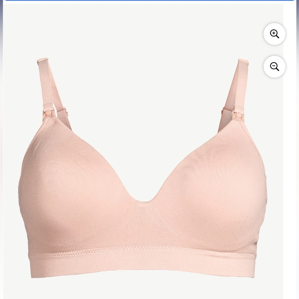 Joyspun Women's Maternity Seamless Nursing Bra with Flex Panel, Size XL